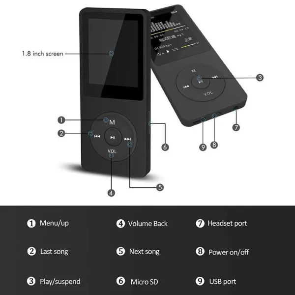 MP3 Player 8GB beli 058387 Slika 1