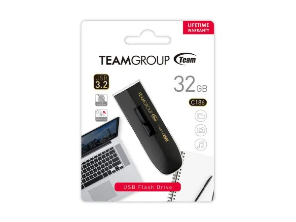 TEAM GROUP TeamGroup 32GB C186 USB 3.2 BLACK TC186332GB01 Slika 2