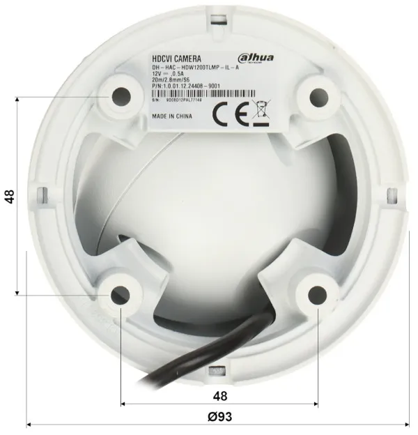 Dahua kamera HAC-HDW1801TLM-IL-A-0360B-S2 2Mpix, HDCVI 3.6mm, Full HD Mic Slika 1