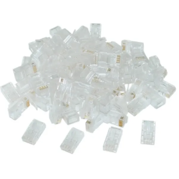 GEMBIRD LC-8P8C-002/50 Gembird CAT6 UTP Modular plug 8P8C 30u gold plated RJ45, 50 u pak /CENA PO PAKOVANJU Slika 2