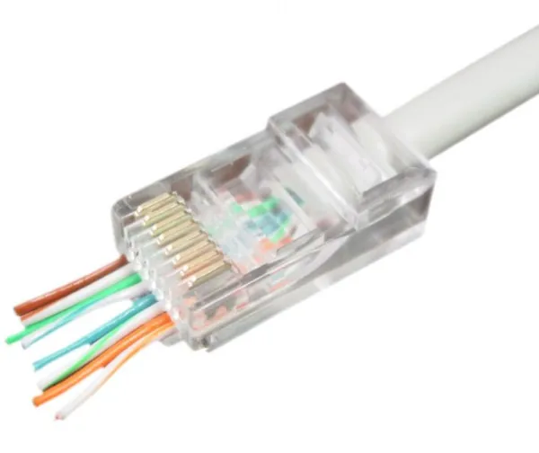 GEMBIRD LC-PTU-01/10 Gembird Universal pass-through modular CAT5 UTP plug 8P8C, 10 u pak /CENA PO PAKOVANJU Slika 2