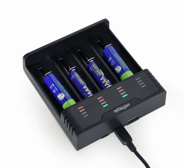 GEMBIRD BC-USB-02 Gembird brzi punjac Ni-MH + Li-ion baterija AAA / R03, AA / R6, 10440, 14500,14650,16340.. Slika 1