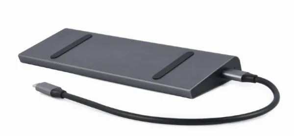 GEMBIRD A-CM-COMBO9-02 Gembird USB type-C 9-u-1 adapter Hub3.0 + HDMI + DisplayPort + VGA + PD + LAN A Slika 2