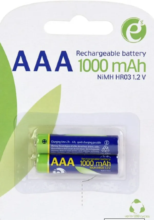 GEMBIRD EG-BA-AAA10-01 ENERGENIE 1000mAh AAA, PAK2 CK, PUNJIVE NiM baterije (rechargeable) Slika 1