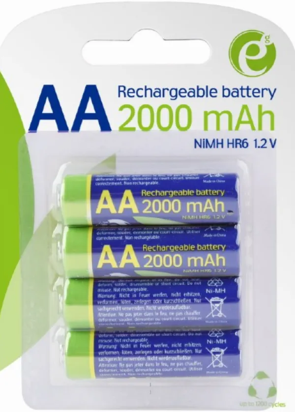 GEMBIRD EG-BA-AA20R4-01 ENERGENIE 2000mAh AA, PAK4 CK, ready-to-use PUNJIVE NiM baterije (rec Slika 1
