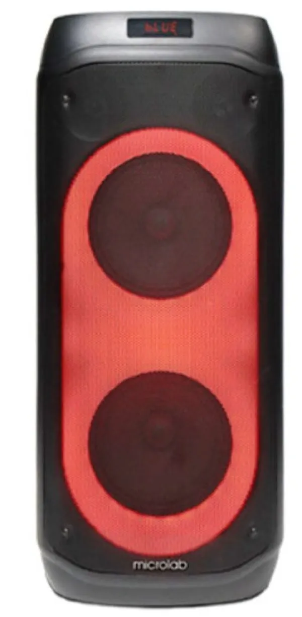 MICROLAB Microlab PT802W karaoke zvucnik 200W, Bluetooth, LED, 11,1V/4400mAh, TWS, Aux, USB, microSD, + Mic*2 Slika 6