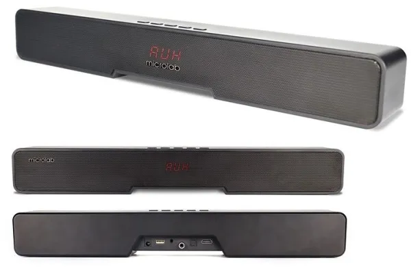MICROLAB Microlab Onebar02 LED Bluetooth speaker soundbar 2x15W, USB, HDMI, AUX, Optical, Coaxial, black Slika 3