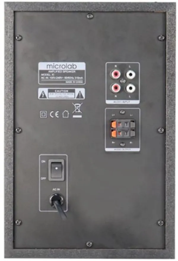 MICROLAB Microlab X3BT Aktivni drveni zvucnici 2.1 sistem 98W RMS, 3,5mm, Bluetooth Slika 3