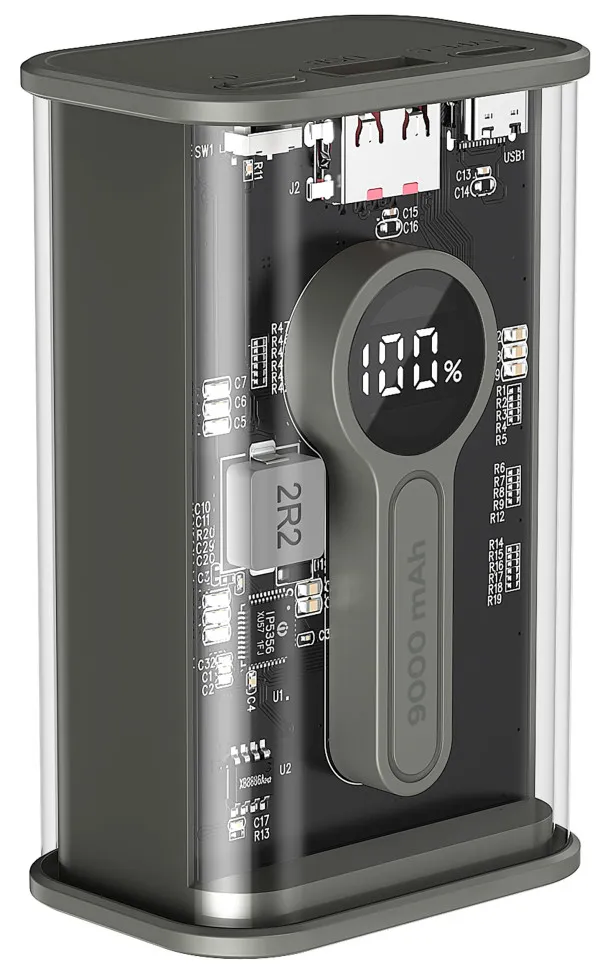 GEMBIRD PB09-TQC3-01 Gembird power bank 9000 mAh, crni Slika 3