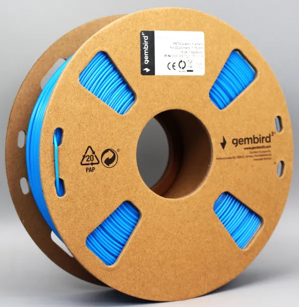 GEMBIRD 3DP-PETG1.75-01-B PETG Filament za 3D stampac 1.75mm, kotur 1KG Blue Slika 1