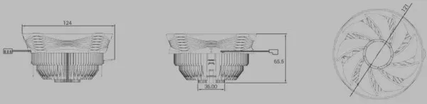 DeepCool GAMMAARCHER UNI CPU kuler 95W 120mm 1600rpm 55CFM LGA1155/LGA775 FM2/FM/AM3+ /AM4/940/754 Slika 7