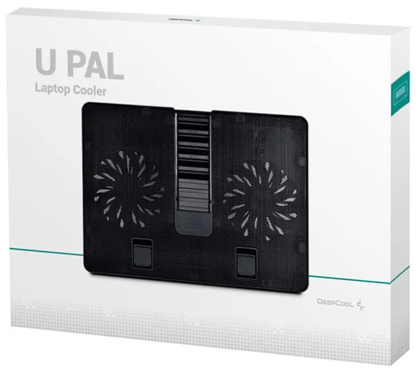 DEEPCOOL DeepCool U PAL Hladnjak za laptop 15.6 2x140mm.Fan 1000rpm 92CFM 26dB 390x280x27mm USB3.0 (postolje Slika 6