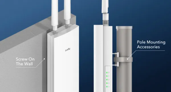 CUDY Cudy AP1200 Outdoor AC1200 WiFi Access Point 2.4+5Ghz POE 802.3af/at 1W/2L 10/100M, 2x5dBi Slika 4