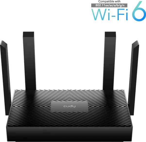 CUDY Cudy WR1500 AX1500 Dual Band 2.4+5Ghz Wi-Fi Ruter 1W/4LAN Gbit,4x5dBi AP/REP/MU-MIMO Slika 1