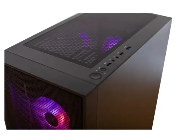 UGD Kuciste Elite 3718 Midi Tower, ATX, ugradjena 4 RGB kulera, Crno Slika 5