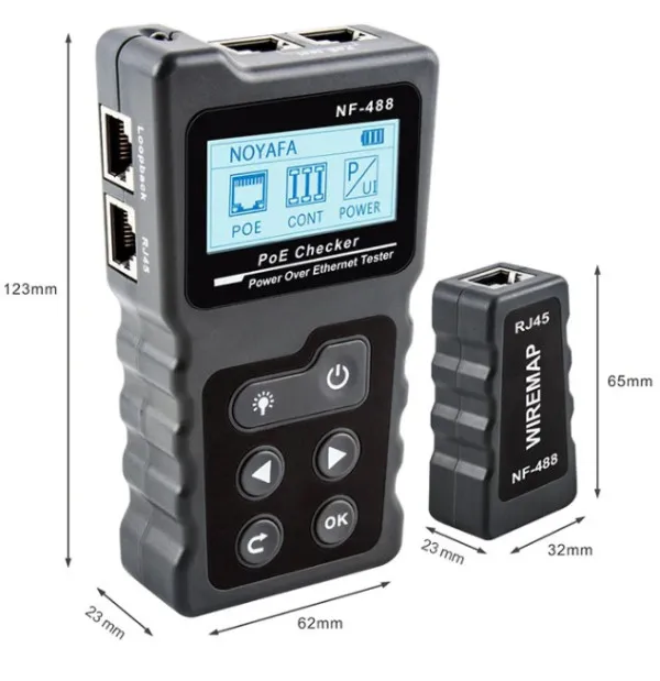 Tester Kablovski POE LAN Noyafa NF-488 STP / UTP do 600m Slika 10