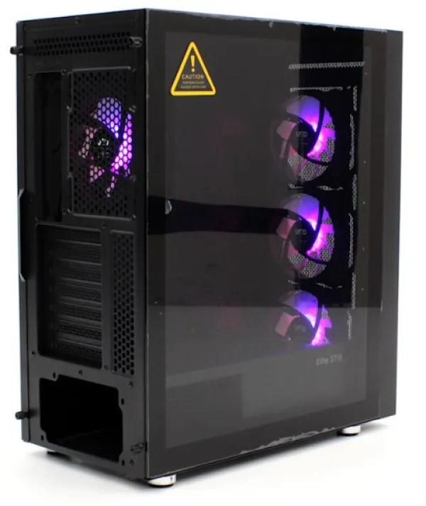 UGD Kuciste Elite 3718 Midi Tower, ATX, ugradjena 4 RGB kulera, Crno Slika 10
