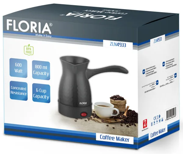 ZILAN Zilan ZLN4933 Dzezva elektricna 800ml, 600W, crna Slika 4