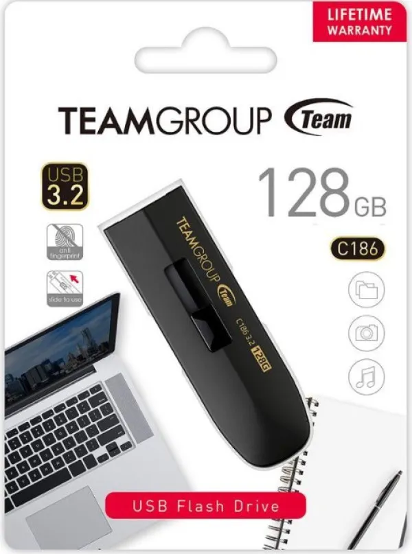 TEAM GROUP TeamGroup 128GB C186 USB 3.2 BLACK TC1863128GB01 Slika 2