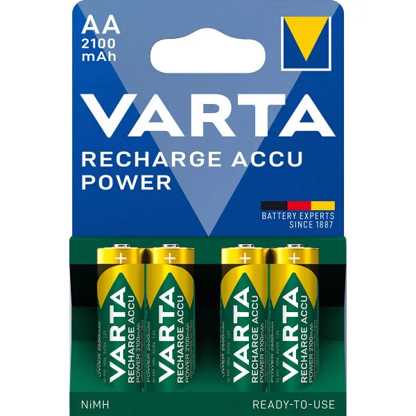 VARTA AA 2100mAh HR6 PAK4 CK, punjive NiMH baterije (rechargeable VARTA Ready to use) Slika 2