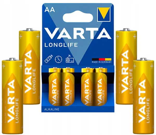 VARTA LONGLIFE AA 1.5V LR6 MN1500, PAK4 CK, ALKALNE baterije Slika 4
