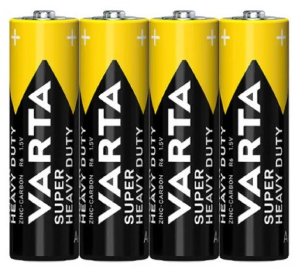 VARTA Superlife AA 1.5V R6P SUPER HEAVY DUTY, PAK4 CK, Cink-karbon baterije Slika 2