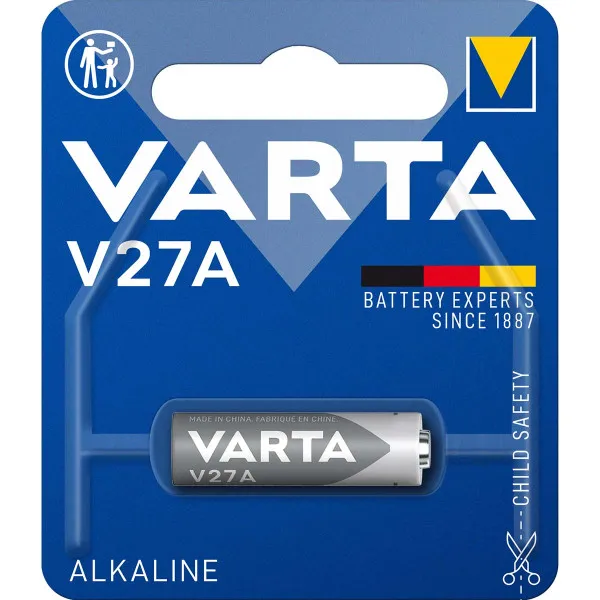 VARTA Electronics V27A/LR27, 12V, ALKALNA Baterija, Pakovanje 1kom Slika 1
