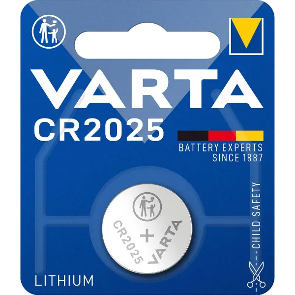 VARTA baterija CR 2025 3V Litijum baterija dugme, Pakovanje 1kom Slika 2