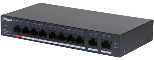 Dahua CS4010-8ET-110 SMART UPRAVLJIVI LAYER 2 POE 8-PORTNI SWITCH SA 2 UPLINK-A Slika 2