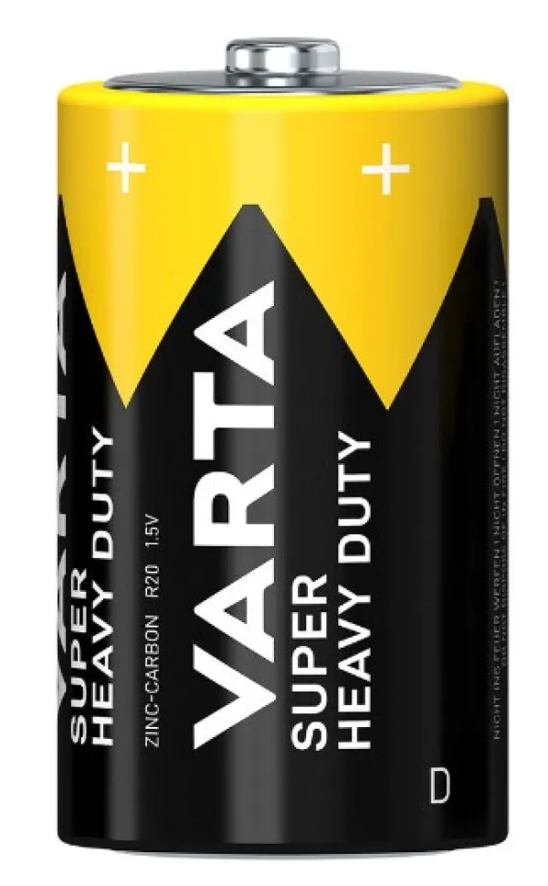 VARTA Superlife Tip D 1.5V R20 SUPER HEAVY DUTY, PAK2 CK, Cink-karbon baterije Slika 2