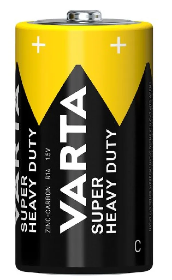 VARTA Superlife Tip C 1.5V R14P SUPER HEAVY DUTY, PAK2 CK, Cink-karbon baterije Slika 2