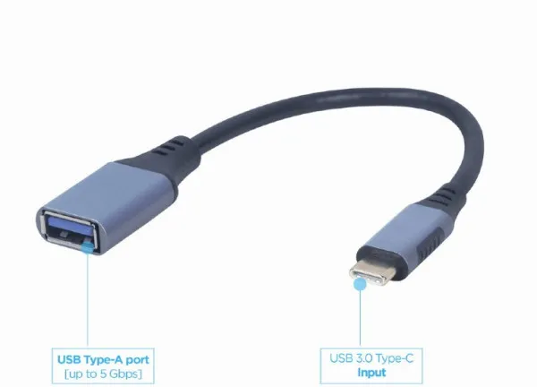 GEMBIRD A-USB3C-OTGAF-01 Gembird USB-C to OTG AF adapter, space grey Slika 3