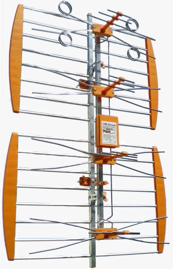 OSTALI Antena TV panel V3.1, Spoljna sa pojacalom, 17-32db, Alu, UHF/VHF/DVB-T2 FO-KES Slika 1
