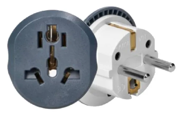 MIT.EL Travel adapter 168 Svetski (UK, SAD, AUS) na Evropski 13A Slika 4