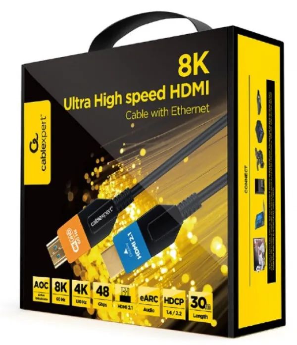GEMBIRD CC-HDMI8K-AOC-30M Gembird Active Optical (AOC) ULTRA High speed HDMI 2.1 8K UHD with Ethernet 30m Slika 4