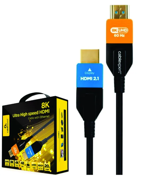 GEMBIRD CC-HDMI8K-AOC-20M Gembird Active Optical (AOC) ULTRA High speed HDMI 2.1 8K UHD with Ethernet 20m Slika 4