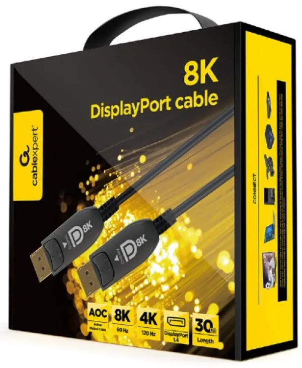 GEMBIRD CC-DP8K-AOC-30M Gembird Active Optical Cables (AOC) DisplayPort v.1.4 (8K@60Hz/4K@120Hz) 30m Slika 1