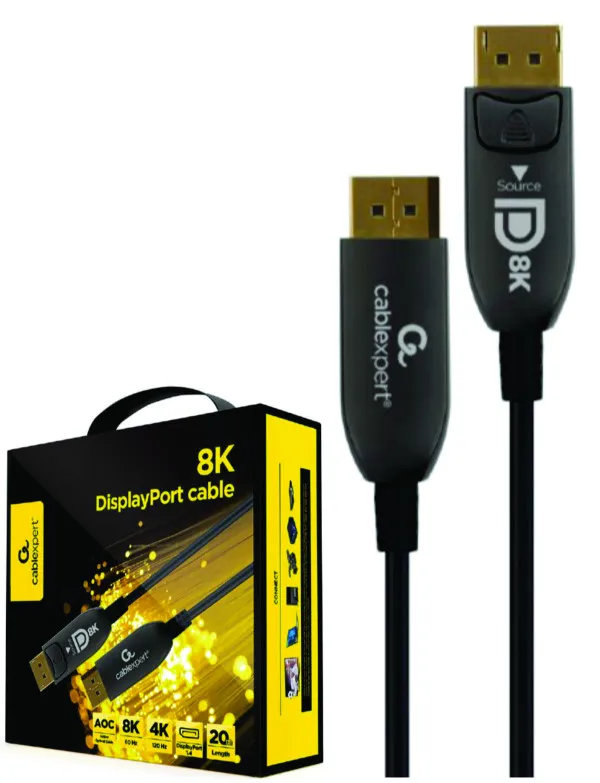 GEMBIRD CC-DP8K-AOC-20M Gembird Active Optical Cables (AOC) DisplayPort v.1.4 (8K@60Hz/4K@120Hz) 20m Slika 1