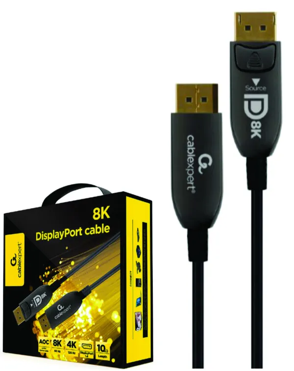 GEMBIRD CC-DP8K-AOC-10M Gembird Active Optical Cables (AOC) DisplayPort v.1.4 (8K@60Hz/4K@120Hz) 10m Slika 1
