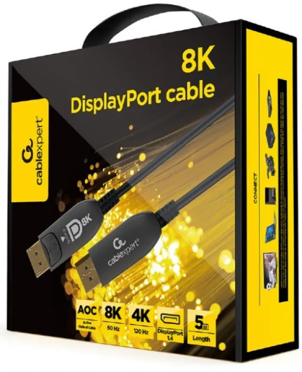 GEMBIRD CC-DP8K-AOC-5M Gembird Active Optical Cables (AOC) DisplayPort v.1.4 (8K@60Hz/4K@120Hz) 5m Slika 1