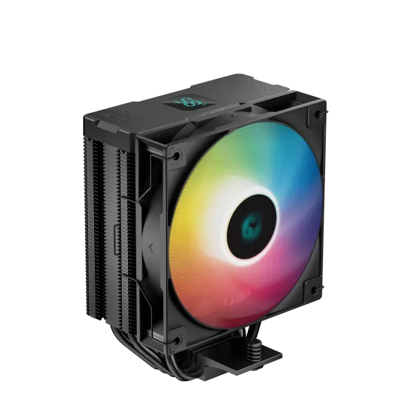 DEEPCOOL DeepCool AG400 *DIGITAL ARGB 4xHeat Pipe, Real-TimeCPU Screen, 220W 120mm 2100rpm 76CFM,BK Intel/AMD Slika 1