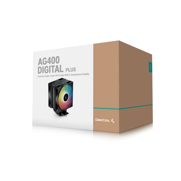 DEEPCOOL DeepCool AG400 DIGITAL PLUS 4xHeat Pipe, Real-Time CPU Screen, 220W 2x120mm 2100rpm 76CFM, Intel/AMD Slika 9