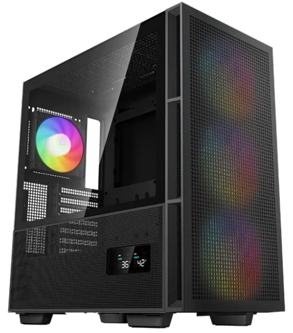 DEEPCOOL DeepCool CH560 DIGITAL ATX Kuciste, Dual Status Display, 3xLED 140mm +1x120mm, Staklena strana,USB-C Slika 1