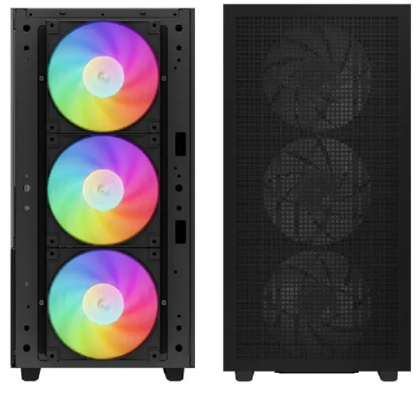DEEPCOOL DeepCool CH560 DIGITAL ATX Kuciste, Dual Status Display, 3xLED 140mm +1x120mm, Staklena strana,USB-C Slika 6