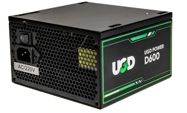 Napajanje D600 600W UGD Power 12cm FAN, 20+4pin, 4+4pin, 3xSATA, 1xIDE, 2x6+2pin Black Slika 5