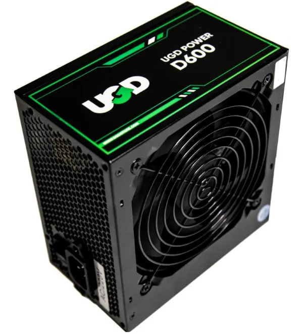 Napajanje D600 600W UGD Power 12cm FAN, 20+4pin, 4+4pin, 3xSATA, 1xIDE, 2x6+2pin Black Slika 6