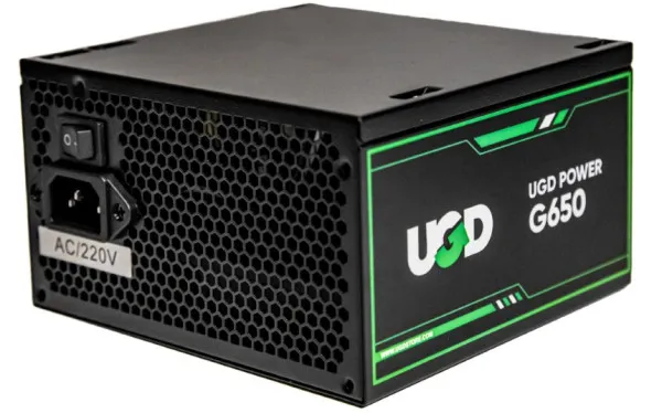 Napajanje G650 650W UGD Power 12cm FAN, 20+4pin, 4+4pin, 4xSATA, 2xIDE, 2x6+2pin 80Plus, Black Slika 3
