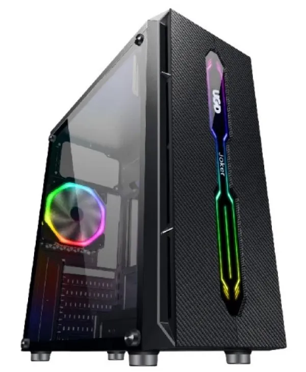 UGD Kuciste Joker K27 ATX, providna stranica, ugradjen 1x RGB kuler, crno Slika 7