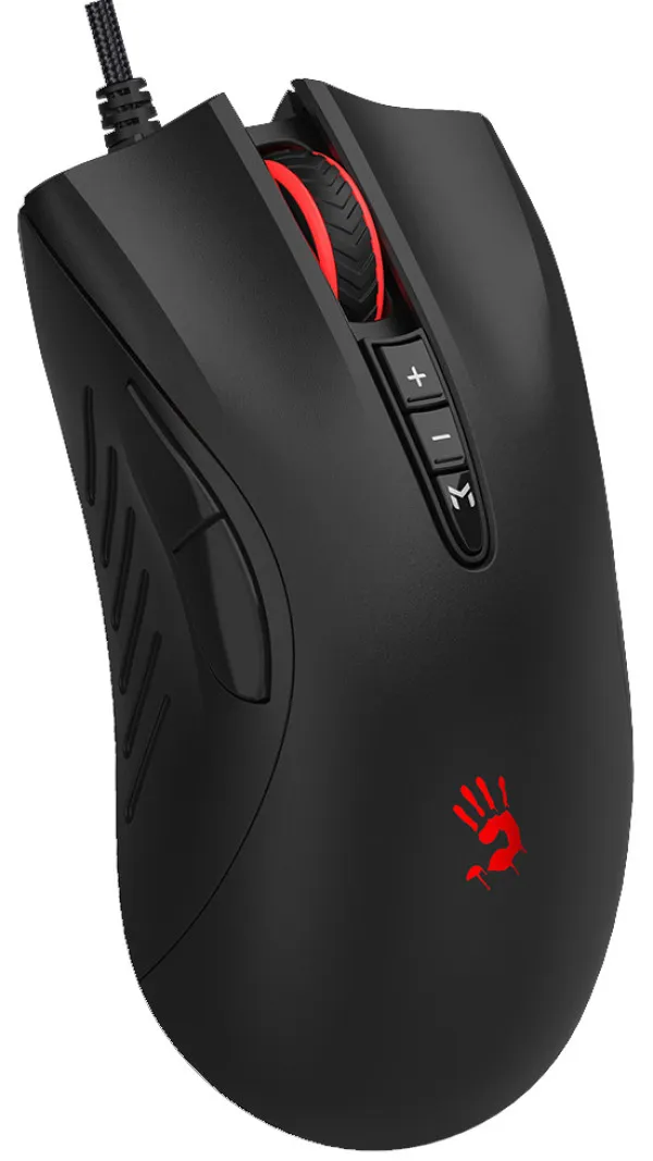 A4 TECH A4-ES5 A4Tech Bloody Gejmerski opt. mis, 1000Hz/1000-3200Dpi, Black USB 125mm Slika 2