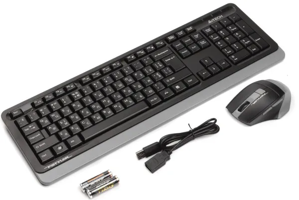 A4 TECH A4-FG1035 A4Tech Fstyler Bezicna tastatura YU-LAYOUT + bezicni mis USB, Grey Slika 3